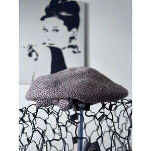 Vintage Best & Co Fifth Ave NY Brown Tweed Beret Hat Mid-Century Modern Fashion